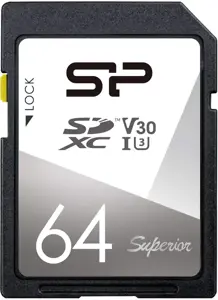 Silicon Power memory card SDXC 64GB Superior V30