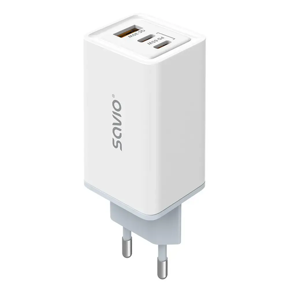 Lādētājs Savio GaN 65W