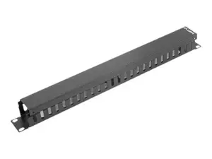 LANBERG AK-1201-B "Lanberg" A tipo kabelių valdymo skydas, 19, 1U, juodas