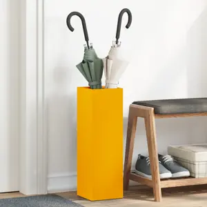 Skėčių Stovas Geltonas Metalas Standartinis Skėčių stovas