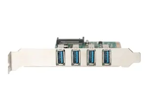 DIGITUS USB 3.0 4 prievadų PCI Express papildoma plokštė 4 prievadai A / F Išorinis VL805 mikroschemų rinkinys