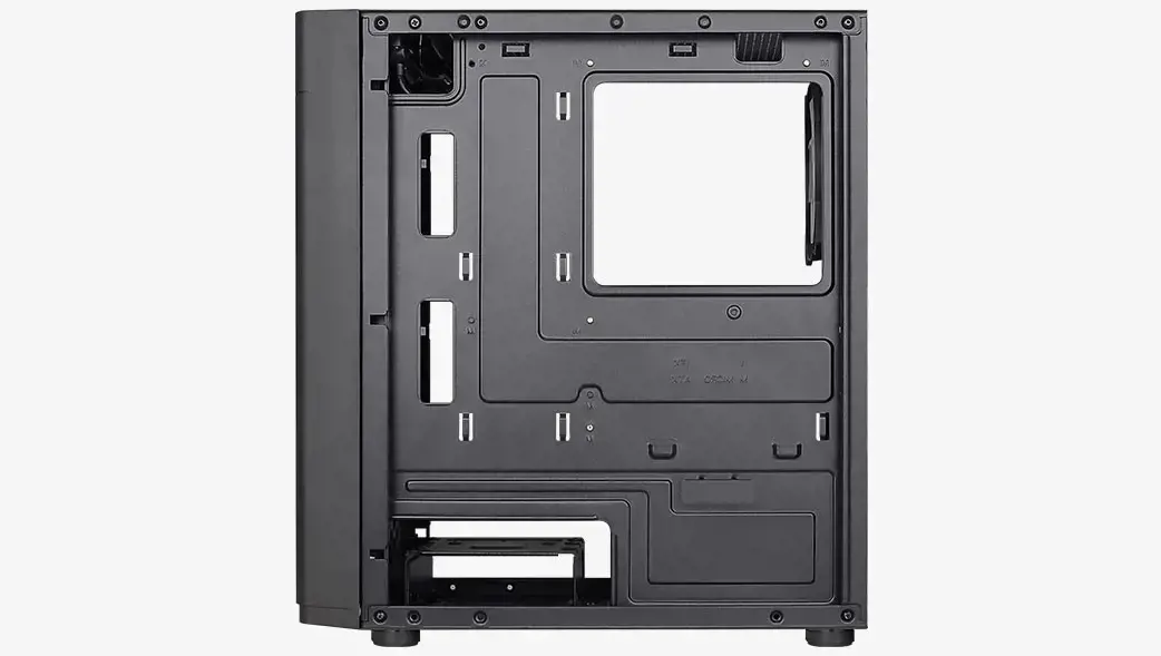 "Aerocool HEXFORMBKV2" Micro ATX kompiuterio korpusas 3 ventiliatoriai FRGB Juoda, Mini Tower, Kompiuteris, Juoda, micro ATX, Mini-ITX, ABS, SPCC, Galinis, Priekinis