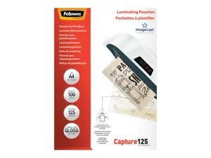 "Fellowes ImageLast" A4, 125 mikronų laminavimo dėklas - 100 vnt., skaidrus, plastikinis, A4, 210 mm, 1 mm, 297 mm