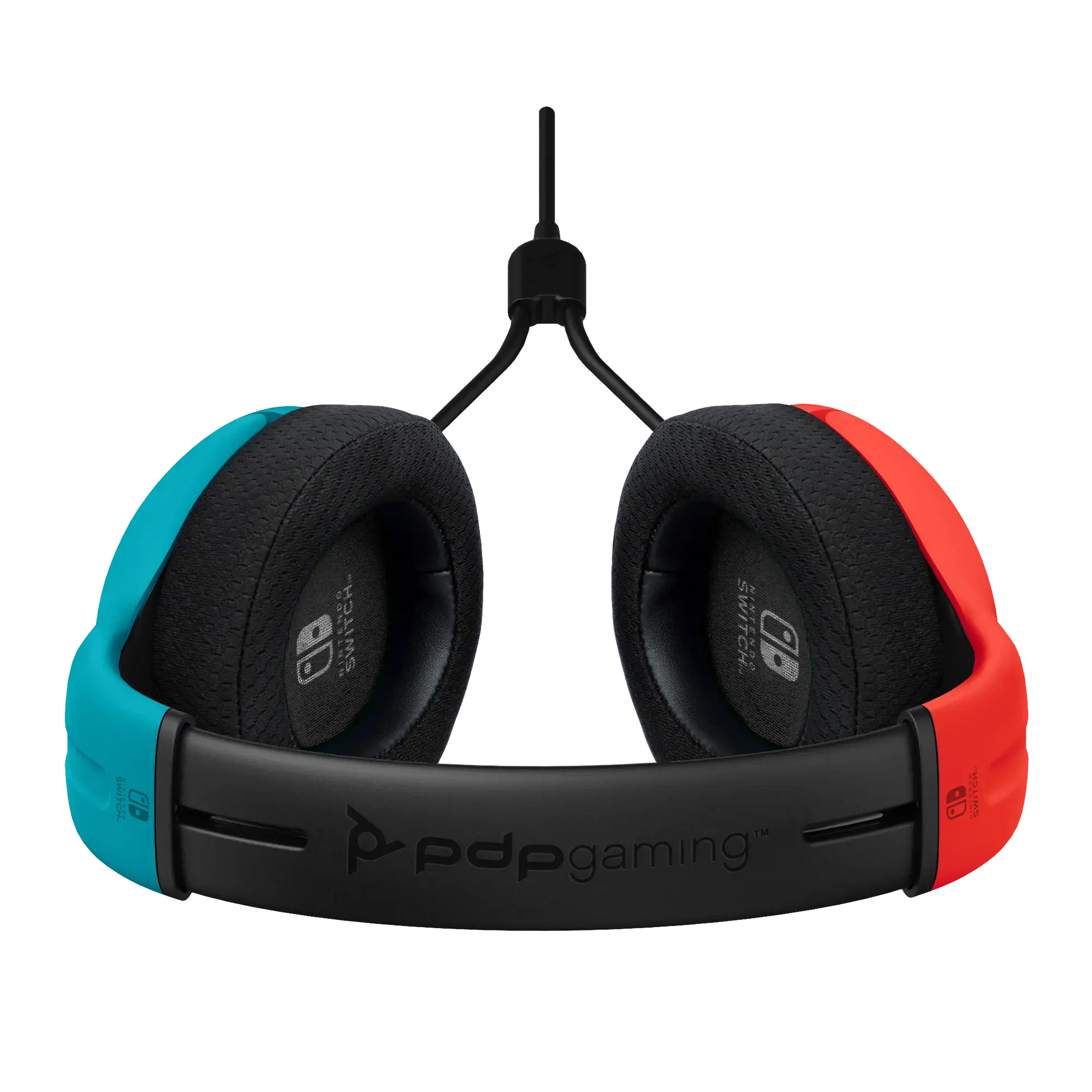 PDP Officially Licensed LVL 40 stereo headset (Switch and Switch Lite compatible), Wired, Gaming, 200 g, Headset, Black, Blue, Red