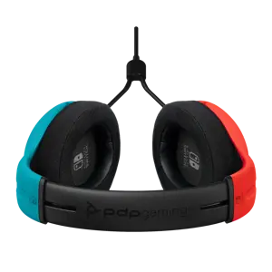 PDP Officially Licensed LVL 40 stereo headset (Switch and Switch Lite compatible), Wired, Gaming, 200 g, Headset, Black, Blue, Red