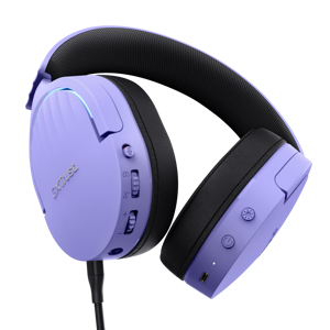 Trust GXT 491P FAYZO, Wired & Wireless, Gaming, 20 - 20000 Hz, 290 g, Headset, Black, Purple
