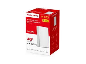 Mercusys AX1500 Wireless Dual Band Gigabit Router | MB260-4G | 802.11ax | 1201 Mbit/s | Ethernet LAN (RJ-45) ports 2 | Mesh Support Yes | MU-MiMO No | 4G | Antenna type Internal