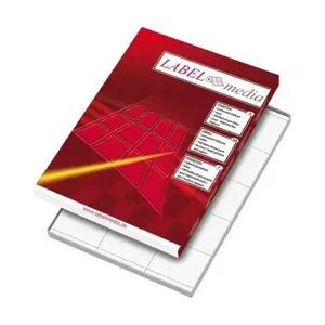 Lipnios etiketės LabelMedia, A4, baltos, 210x297 mm, (100 vnt.) 0707-750