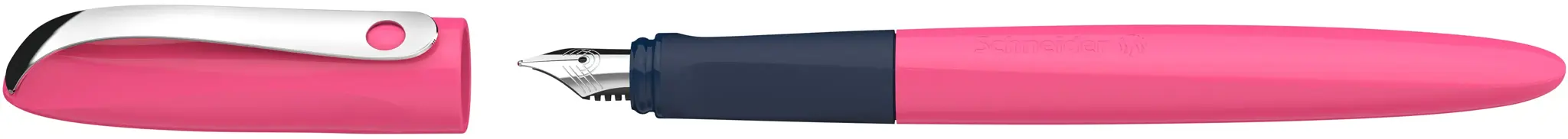 Plunksnakotis SCHNEIDER Wavy A, dešiniarankiams ir kairiarankiams, rožinės spal. korpusas, blisteryje