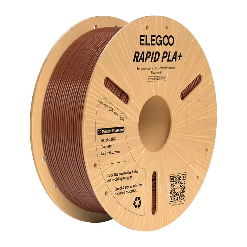 ELEGOO Rapid PLA+ Filament (Brown)