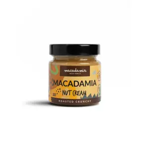 Makadamijų riešutų kremas MACADAMIA NUTS FAMILY, Macadamia extra roasted crunchy, 180 g