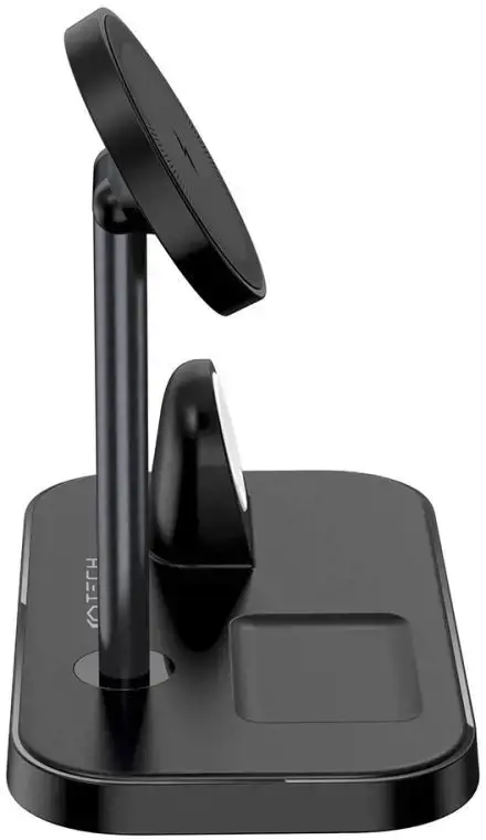 "Tech-Protect" belaidis įkroviklis QI15W A22 3in1 Magnetic MagSafe, juodas