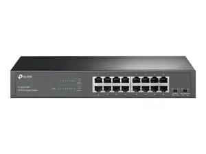 "TP-Link" 16 prievadų "Gigabit" tinklo komutatorius, nevaldomas, "Gigabit Ethernet" (10/100/1000), dvipusis duomenų perdavimas, montuojamas į stovą