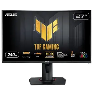 Monitorius ASUS TUF Gaming VG27VQM Gaming Monitor 27inch VA WLED Curved 1500R FHD 240Hz 350cd/m2 1m…