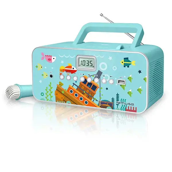 Muse M-29KB Vaizdas, 30 W, Nešiojamas radijo CD/MP3 grotuvas su USB,