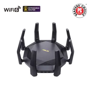 ASUS RT-AX89X AX6000 AiMesh, "Wi-Fi 6" (802.11ax), dviejų dažnių (2,4 GHz / 5 GHz), Ethernet LAN, 3G, juodas, stalinis maršrutizatorius