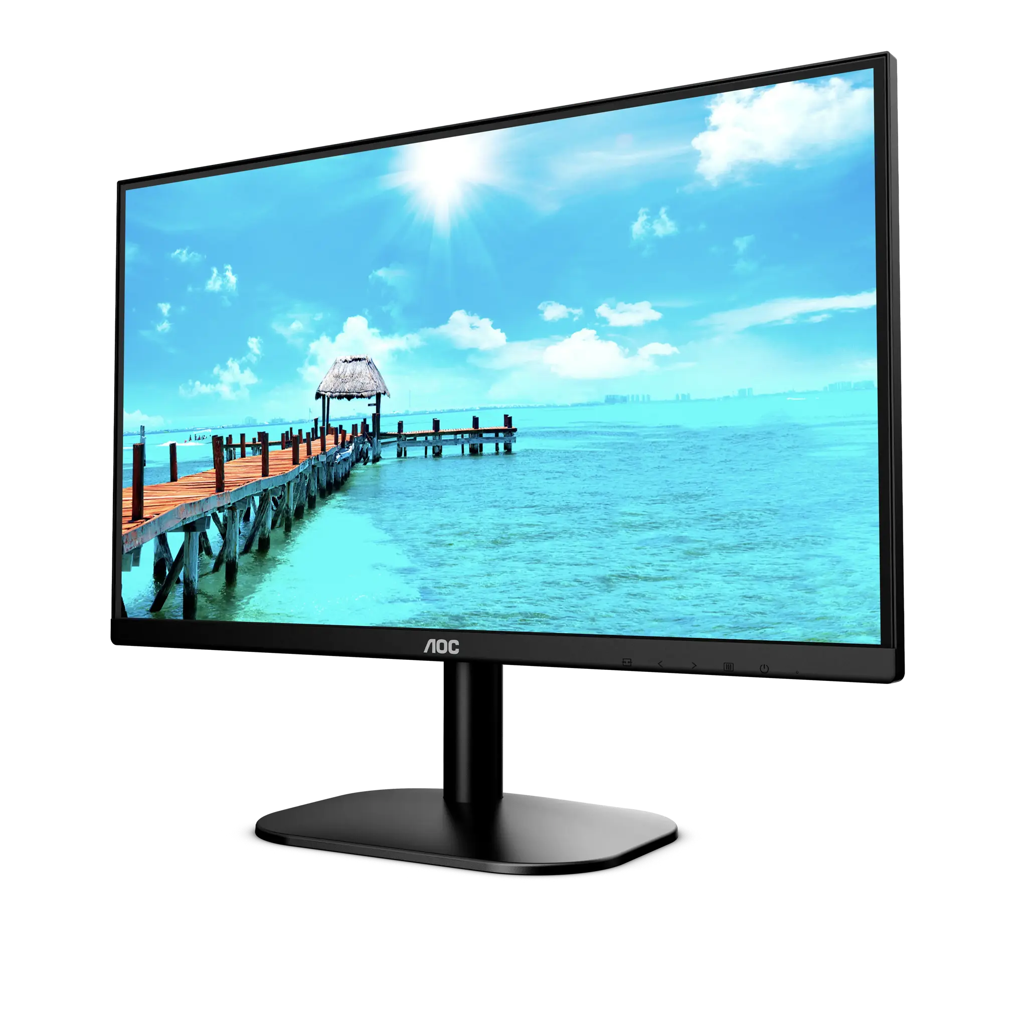 Monitorius AOC B2 24B2XHM2, 60.5 cm (23.8"), 1920 x 1080 pixels, Full HD, LCD, 4 ms, Black