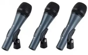 SENNHEISER 3PACK E835, MIKROFONŲ RINKINYS SU 3X E 835, VOKALINIS MIKROFONAS, DINAMINIS, KARDIOIDINI…