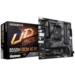 Gigabyte B550M DS3H AC R2 | Processor family AMD | Processor socket AM4 | DDR4 DIMM | Supported har…