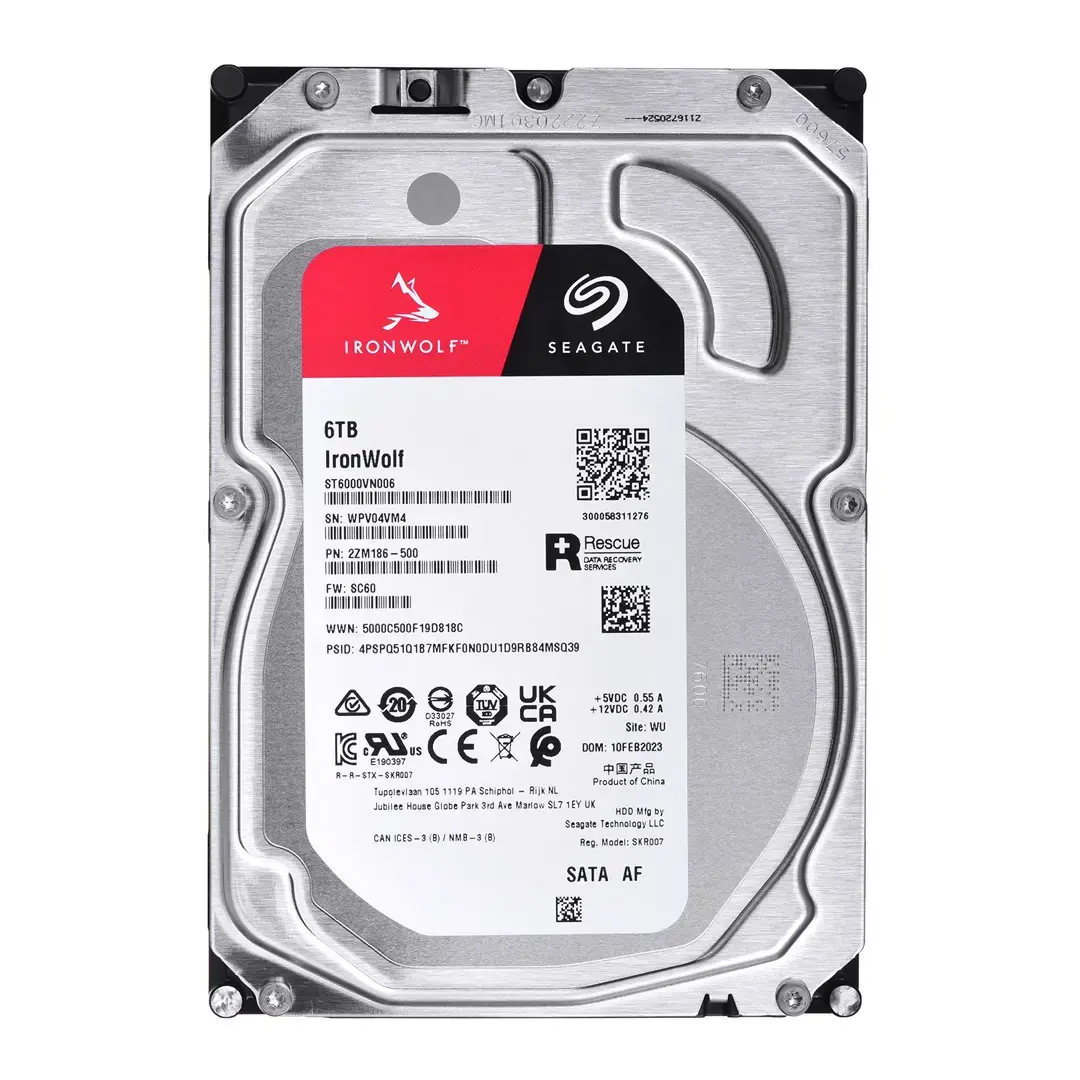 "Seagate IronWolf ST6000VN006", 3,5", 6000 GB, 5400 aps/min