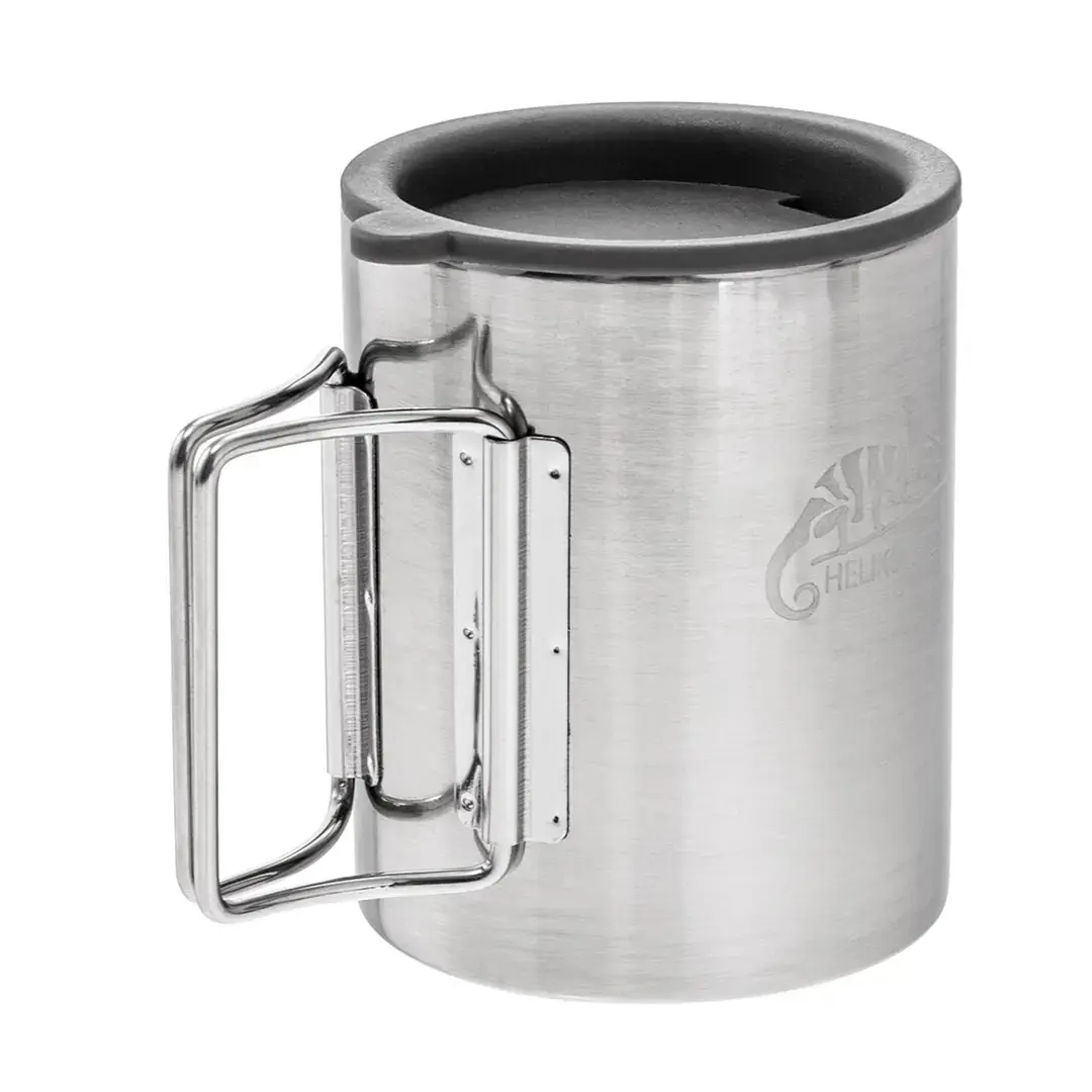 Helikon Thermal mug with lid 250 ml Silver, Black