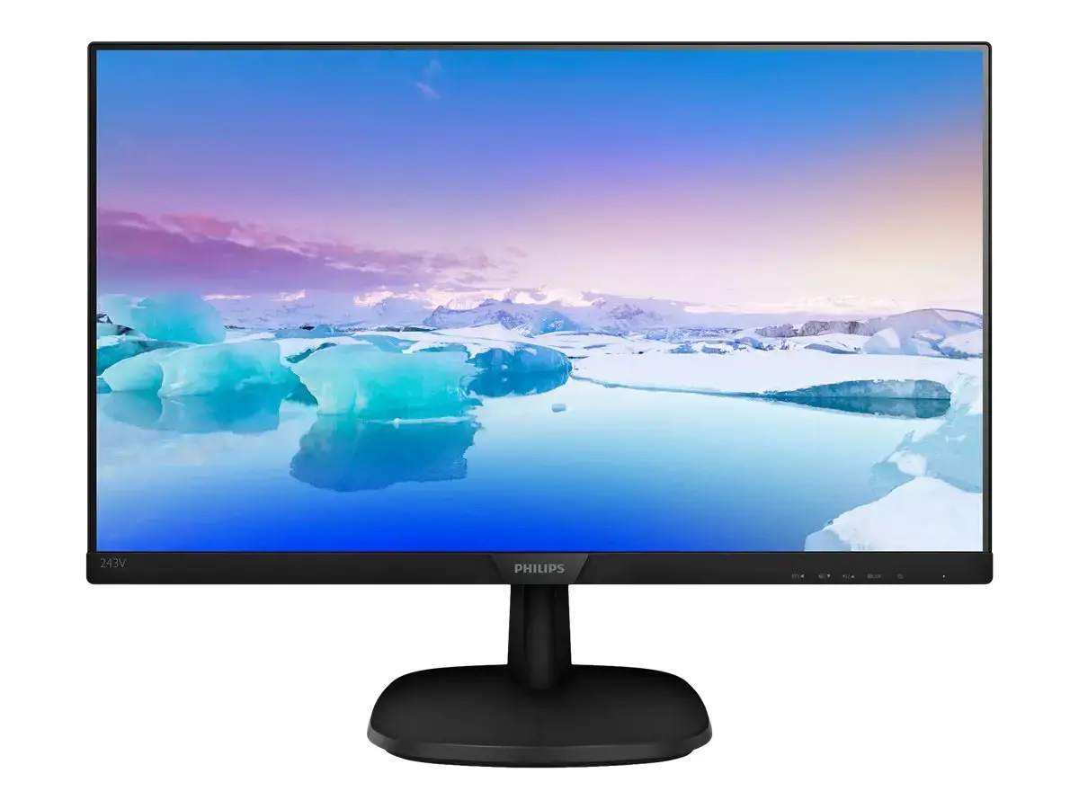 Monitorius Philips V Line Full HD LCD monitor 243V7QJABF/00, 60.5 cm (23.8"), 1920 x 1080 pixels, Full HD, LED, 4 ms, Black