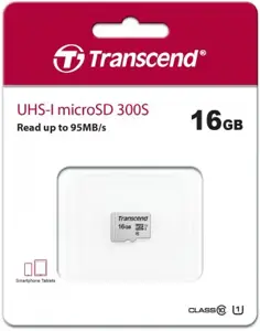 TRANSCEND 16GB UHS-I U1 microSD