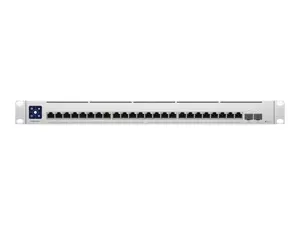 "Ubiquiti" 3 lygmens komutatorius su (24) 10GbE RJ45 prievadais ir (2) 25G SFP28 prievadais