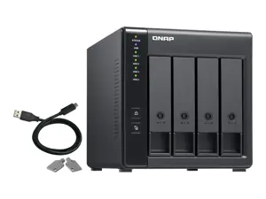 QNAP TR-004, HDD/SSD korpusas, 2,5/3,5", "Serial ATA II", 3 Gb/s, karšto keitimo, juodas