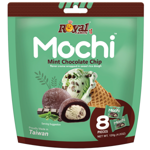 Močiai ROYAL FAMILY, mėtų ir šokolado skonio, 120 g