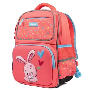 Mokyklinė kuprinė S-105 Pretty, koralas