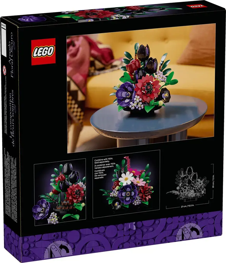 LEGO BOTANICALS 11513 Dark Flower Arrangement