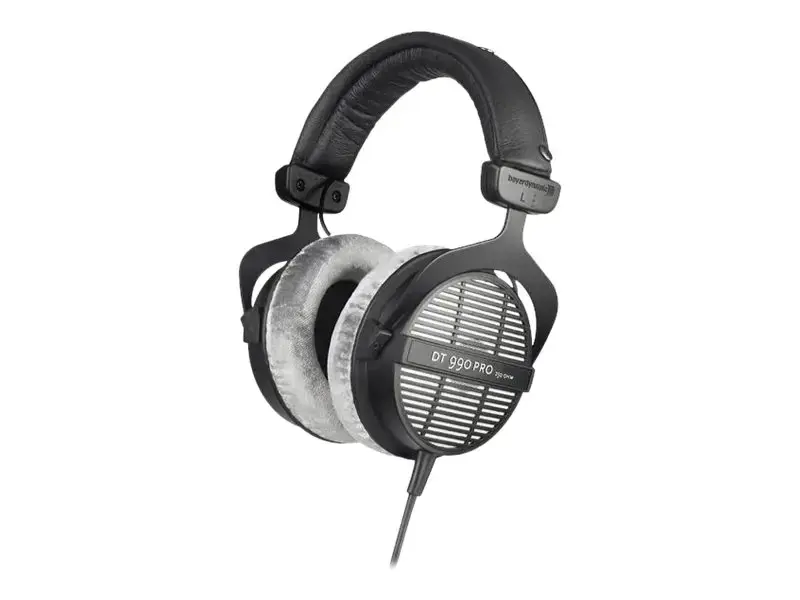 Beyerdynamic DT 990 PRO laidinės ausinės su ausinėmis ir juosta muzikai Juoda, pilka