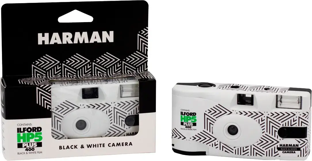 Ilford single use camera HP5 Plus 24+3, white