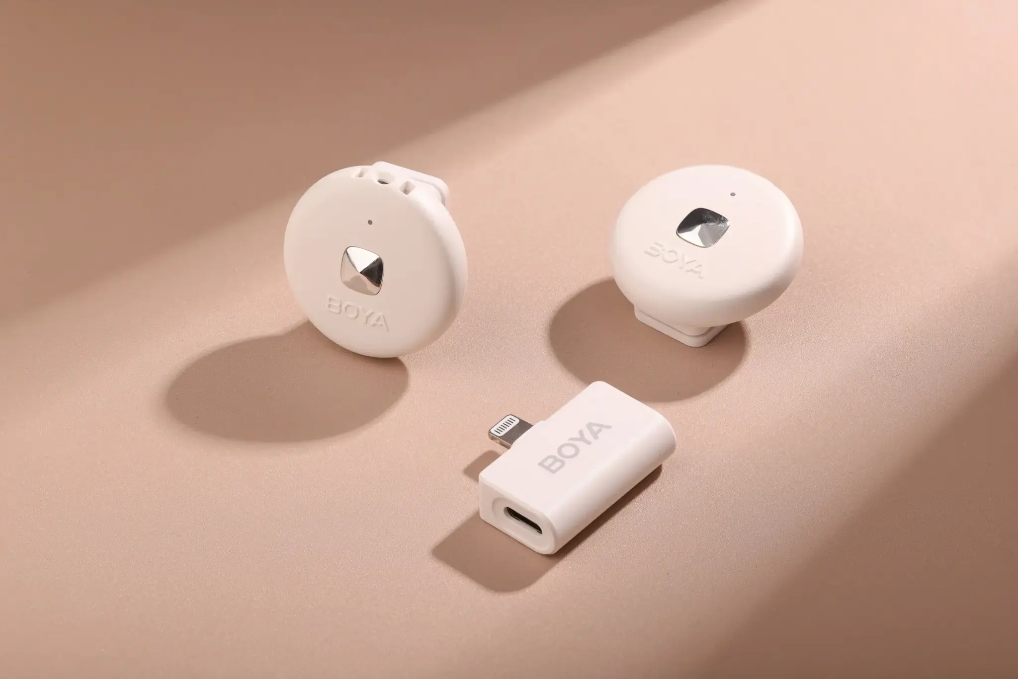 "Boya" belaidis mikrofonas "Omic Wireless Lightning", baltas