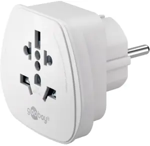 Kelionės adapteris, (JK, JAV, IT, CH, į ES), 94026. Goobay