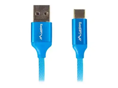 LANBERG CA-USBO-22CU-0018-BL Lanberg kabelis Premium Quck Charge 3.0 , USB-C(M)->A(M) 1,8 m mėlynas