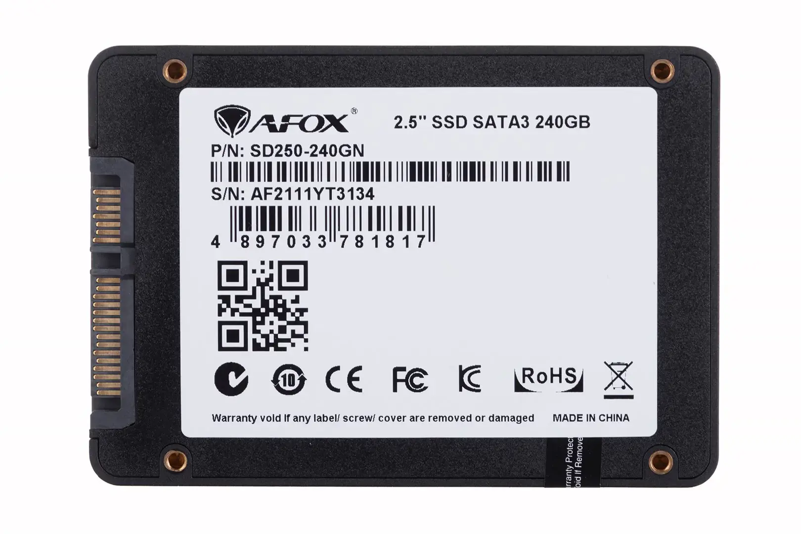 SSD diskas AFOX SD250-240GN 240 GB, 2.5", Serial ATA III