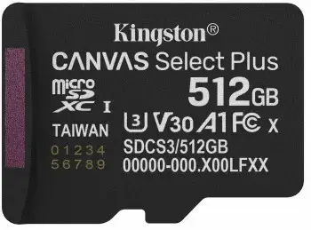 MEMORY MICRO SDXC 512GB UHS-I/SDCS3/512GBSP KINGSTON
