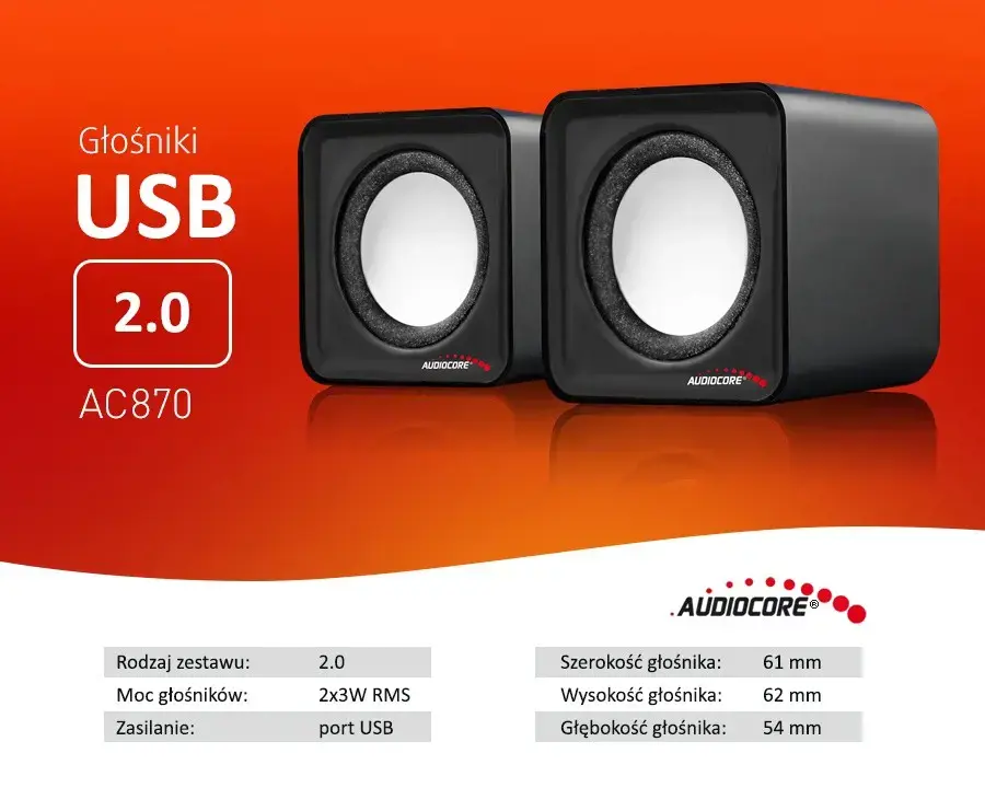 Garsiakalbiai 6W USB AC870B