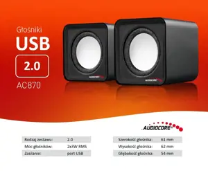 Garsiakalbiai 6W USB AC870B