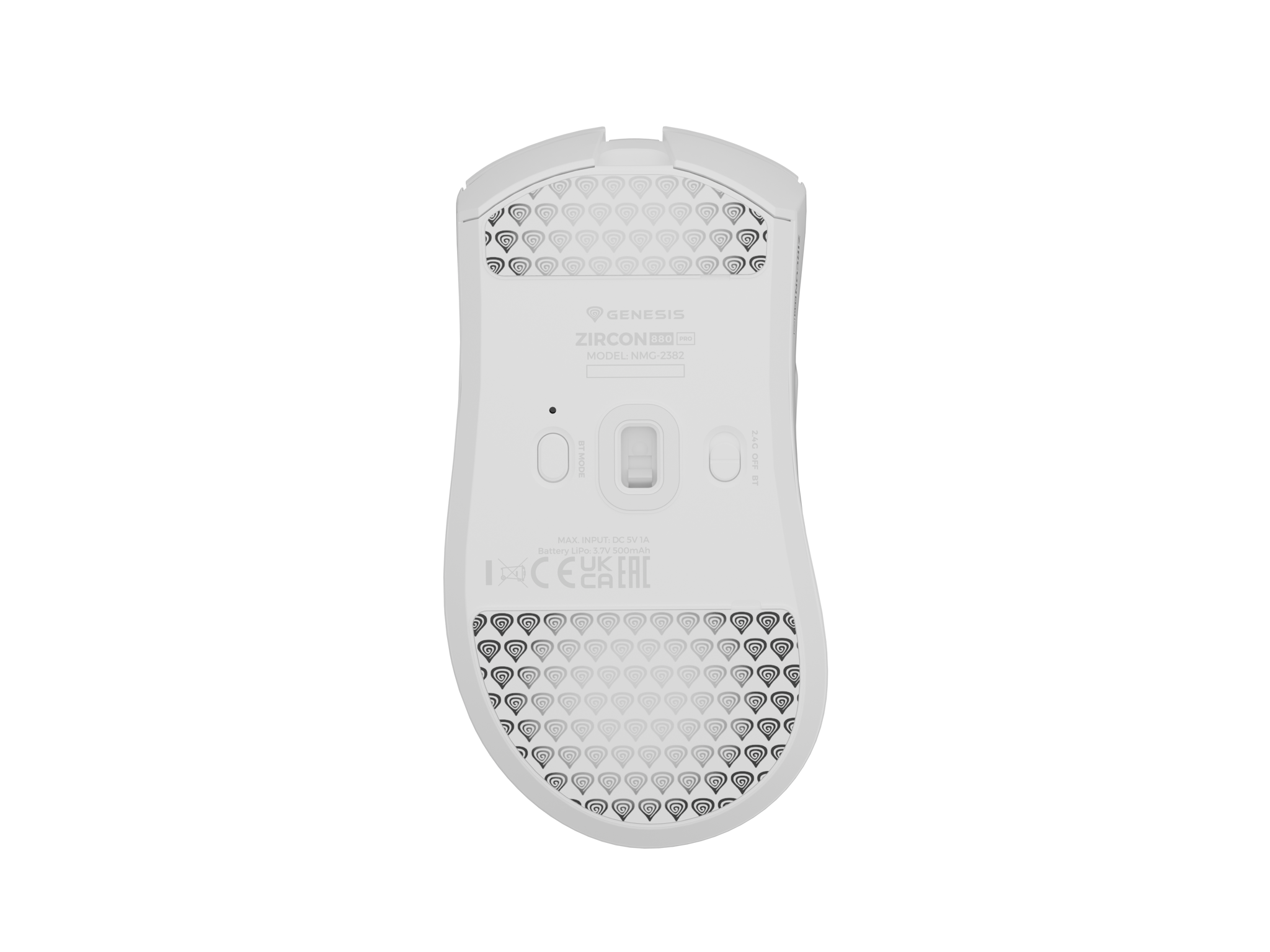 Genesis Gaming Mouse | Zircon 880 Pro 8k | Wireless | 2.4GHz, Bluetooth | White