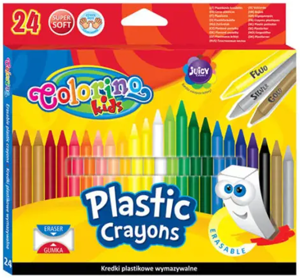 Trinamos plastikinės kreidelės Colorino Kids  24 spalvų