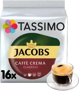 "Jacobs" kavos kapsulės (16 kapsulių 16 "Caffe Crema Classico" kavos ruošimui)