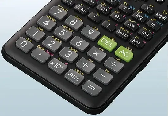 CASIO MOKSLINIS SKAIČIUOTUVAS FX 991ES PLUS 2 JUODAS, 12 SKAITMENŲ EKRANAS