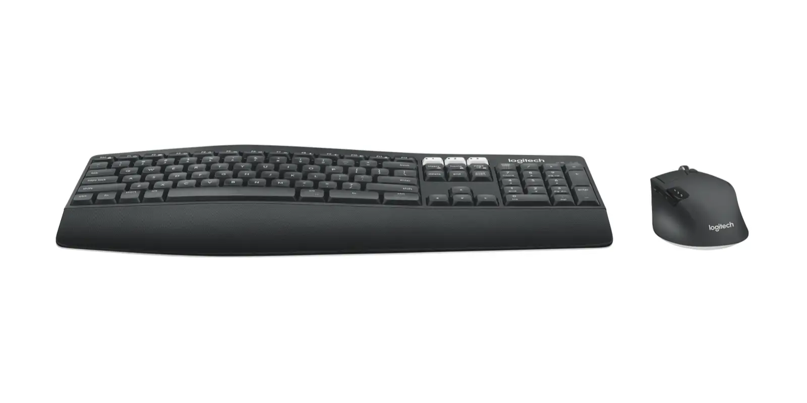 "Logitech MK850 Performance", pilno dydžio (100 %), belaidis, RF belaidis + "Bluetooth", QWERTY, juoda, pelė pridedama