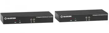 BLACK BOX KVM EXTENDER FIBER SFP BUNDLE - 4K SH DP USB 2.0 SERIAL AUDIO LOCAL VIDEO + 2X SFP MODULES SM 1310NM