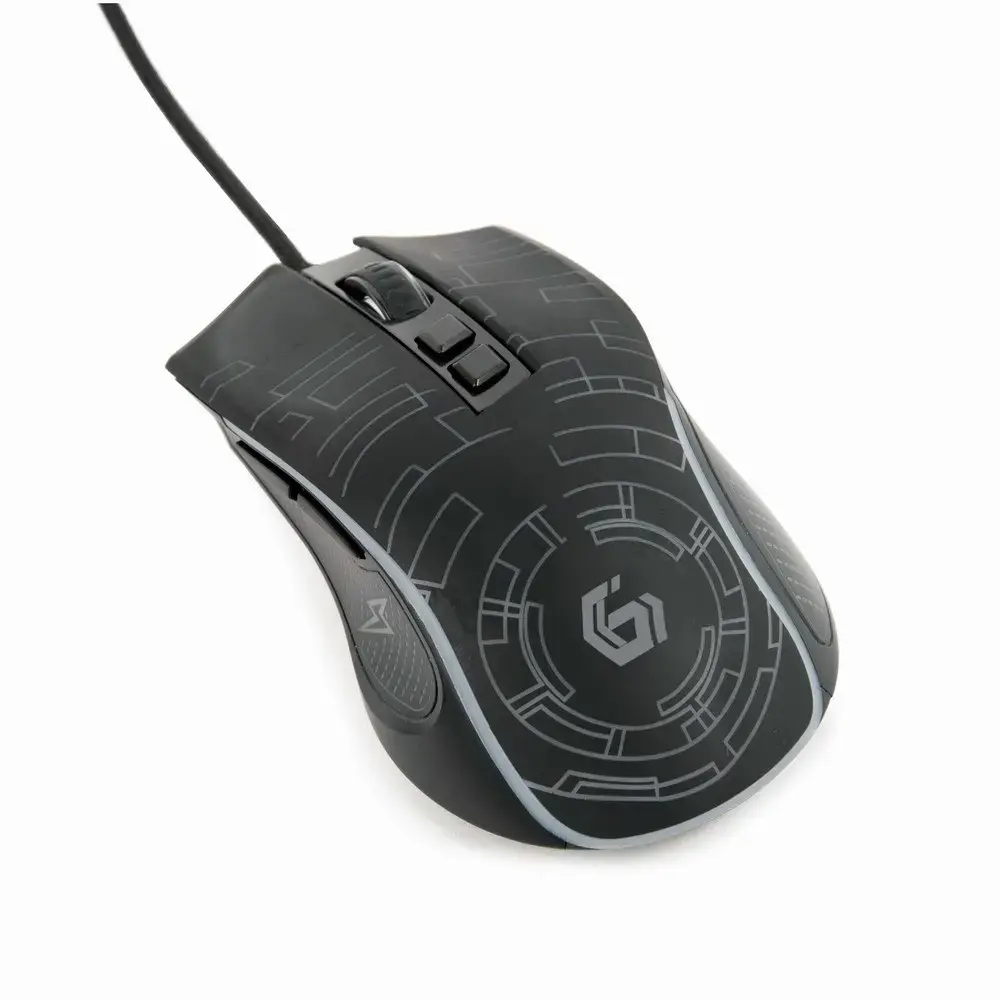 GEMBIRD MUSG-RGB-01 USB LED žaidimų pelė juoda