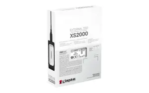 "Kingston XS2000" išorinis SSD diskas (1 TB; USB 3.2; sidabrinis; SXS2000/1000G)