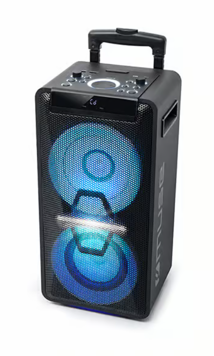 "Muse" garsiakalbis M-1920DJ 300 W, nešiojamas, juodas, "Bluetooth